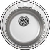 Купить Мойка Zigmund & Shtain Kreis 480.8 кухонная стальная Лен по низкой цене