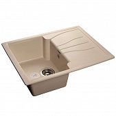 Купить Мойка GranFest Standart GF-S680L кухонная композитная белая 680х496 мм по низкой цене