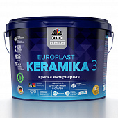 Купить Краска интерьерная dufa PREMIUM Europlast Keramika 3 белая 9 л база 1 по низкой цене