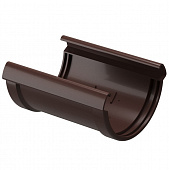 Купить Соединитель желоба Docke ПВХ Lux D141/100 мм Шоколад по низкой цене