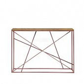 Купить Консоль Intelligent Design Wilson line copper темный дуб по низкой цене
