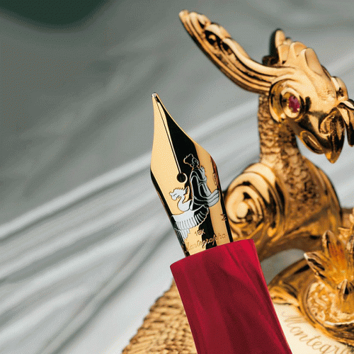 Купить Ручка Montegrappa Eternal bird Phoenix gold M перьевая по низкой цене