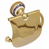 Купить Держатель туалетной бумаги Fixsen Bogema Gold туалетной бумаги FX-78510G с крышкой по низкой цене