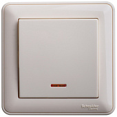 Купить Переключатель Schneider Electric W59 VS616-157-28 одноклавишный с индикатором Слоновая кость по низкой цене