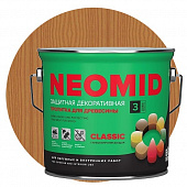 Купить Пропитка Neomid Bio Color Classic для древесины Орегон 2,7 л по низкой цене