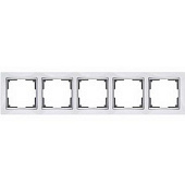 Купить Рамка Werkel Snabb WL03-Frame-05-white белая пятиместная по низкой цене
