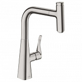 Купить Смеситель Hansgrohe Metris Select 240 14857800 для кухни с выдвижным изливом по низкой цене