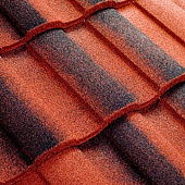 Купить Черепица Metrotile Metroroman композитная красно-черная по низкой цене