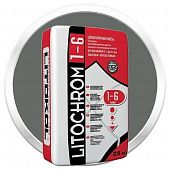 Купить Затирка Litokol Litochrom 1-6 C10 серая цементная для швов 25 кг по низкой цене