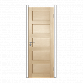 Купить Дверное полотно Olovi "Аризона" М9, глухое, с притв., беленый дуб, экошпон, замок 2014, 820x40х2000 мм по низкой цене