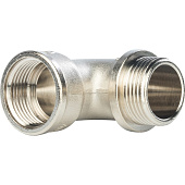 Купить Угольник Stout с упором SFT-0016-000001 1 дюйм никелированный с внутренней и наружной резьбой по низкой цене