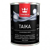 Купить Краска Tikkurila Taika полуглянцевая база HM перламутровая, серебро 0,9 л по низкой цене