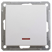 Купить Выключатель Schneider Electric W59 VS116-153-1-86 одноклавишный с индикатором белый по низкой цене