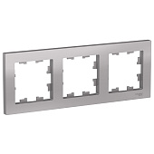 Купить Рамка Schneider Electric AtlasDesign ATN000303 алюминий трехместная по низкой цене