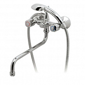 Купить Смеситель Vidima Искар для ванны, длинный излив 320 мм хром по низкой цене