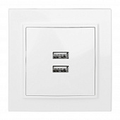 Купить Розетка USB двойная EKF Минск белая по низкой цене