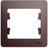 Купить Рамка Schneider Electric Glossa GSL001201 платина одноместная по низкой цене