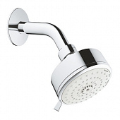 Купить Душ Grohe New Tempesta Cosmopolitan 100 26090001 верхний с душевым кронштейном по низкой цене