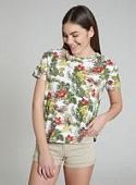 Купить Футболка Piazza Italia 26003 с цветками по низкой цене