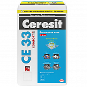 Купить Затирка Ceresit CE 33 Super цементная для узких швов белая 25 кг по низкой цене