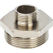Купить Ниппель Stout переходной SFT-0004-011234 1 1/2х3/4 дюйма никелированный с наружной резьбой по низкой цене