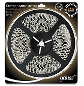 Купить Лента Gauss LED EB311000110 3528/120-SMD светодиодная IP66 9,6W 12V DC теплый белый 5 м по низкой цене