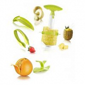 Купить Набор из 4 устройств для чистки и нарезки фруктов TOMORROW'S KITCHEN, цвет салатовый по низкой цене