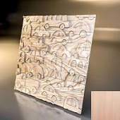 Купить Стеновая 3D панель Relieffo Car (Бук) Д043Б 600х600х30 мм по низкой цене
