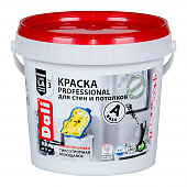 Купить Краска моющаяся акриловая Dali Professional белая 0,9 л по низкой цене