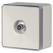 Купить Розетка Werkel Gallant WL15-21-01 телевизионная одноместная оконечная Слоновая кость по низкой цене