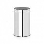 Купить Бак Brabantia Touch Bin New мусорный, стальной полированный, 40 л по низкой цене