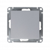 Купить Выключатель проходной Schneider Electric Атлас Дизайн одноклавишный без рамки алюминий по низкой цене