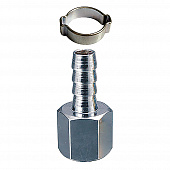 Купить Переходник 1/4 F на шланг 10 мм с обжимным кольцом Fubag по низкой цене