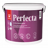 Купить Краска моющаяся акриловая износостойкая TIKKURILA Perfecta белая 9 л по низкой цене