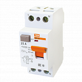 Купить Устройство защитного отключения TDM electric ВД1-63 25 А 30 мА 2П (1P+N) по низкой цене