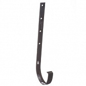 Купить Кронштейн желоба Docke Premium D120/85 мм длинный металлический RAL 8017 Шоколад по низкой цене