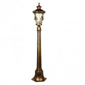 Купить Фонарный столб Elektrostandard Diadema F GLYF-8046F Е27 60 Вт черное золото садово-парковый по низкой цене