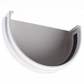 Купить Заглушка желоба Docke ПВХ Premium D120/85 мм с резиновым уплотнителем RAL 9003 Пломбир по низкой цене