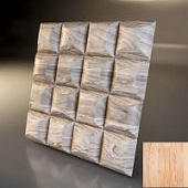Купить Стеновая 3D панель Relieffo Pad (Лиственница) Д049ЛС 600х600х30 мм по низкой цене