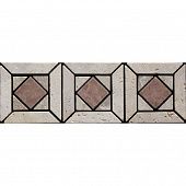 Купить Мозаика Natural Art Бордюр DS-200-3 из мрамора 300х100х8 мм по низкой цене