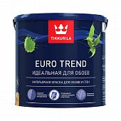 Купить Краска Tikkurila EURO TREND С для обоев и стен, в/д, матовая 2,7 л по низкой цене