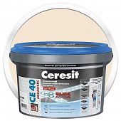 Купить Затирка Ceresit CE 40 Aquastatic Натура цементная для швов 2 кг по низкой цене