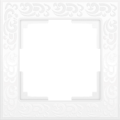 Купить Рамка Werkel Flock WL05-Frame-01-white белая одноместная по низкой цене