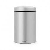 Купить Контейнер Brabantia стальной, для сыпучих продуктов, с окном на крышке, серый металлик 1,4 л по низкой цене