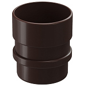 Купить Соединитель трубы Docke ПВХ Lux D141/100 мм Шоколад по низкой цене