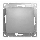 Купить Выключатель одноклавишный Schneider Electric Глосса без рамки алюминий по низкой цене