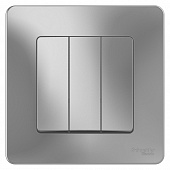 Купить Выключатель Schneider Electric Blanca BLNVS100503 трехклавишный алюминий по низкой цене