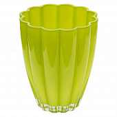 Купить Кашпо для орхидей стеклянное салатовое d13 см ISMENA по низкой цене