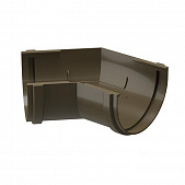 Купить Угол желоба Docke Premium ПВХ D120/85 мм универсальный 135 градусов каштан по низкой цене