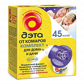 Купить Комплект: жидкость от летающих насекомых 45 ночей + фумигатор ДЭТА по низкой цене